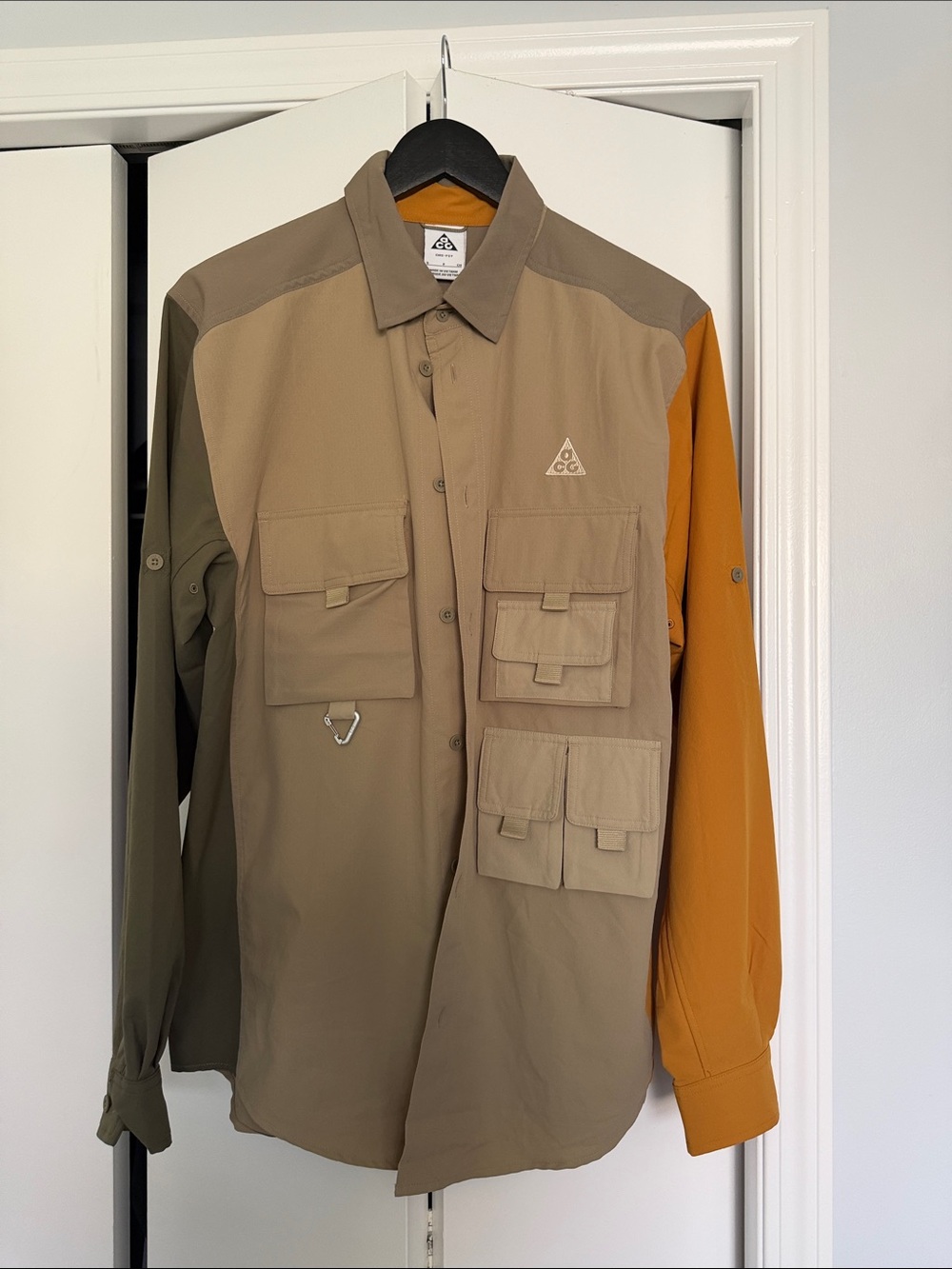 Nike ACG Jacket in Olive, Tan & Orange